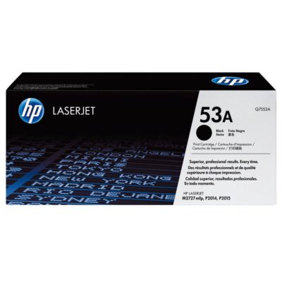 hp 53A Toner, Black Single Pack, Q7553A hp 53A Toner, Black Single Pack, Q7553A